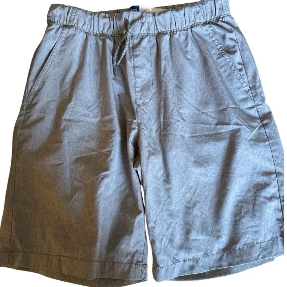 Old navy light grey pull performance shorts size 14-16